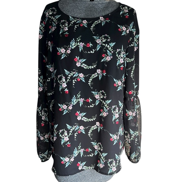 Disney Collection by LC Lauren Conrad Snow White Apples sequined blouse - Picture 2 of 7